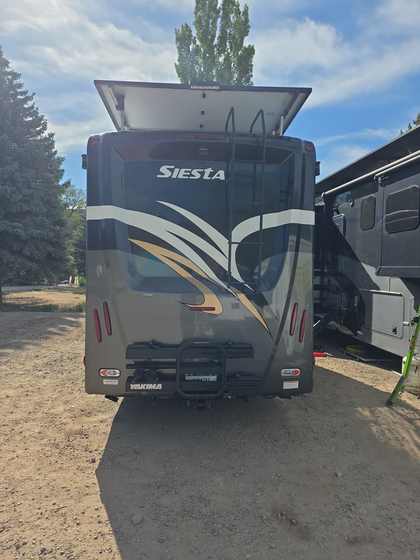 Completed advanced RV solar and electrical build, exterior view